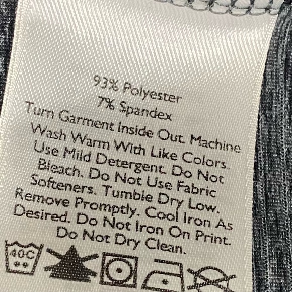 Eddie Bauer women grey tone on tone spandex sleeveless tank top. Size M. Used. - Picture 8 of 8